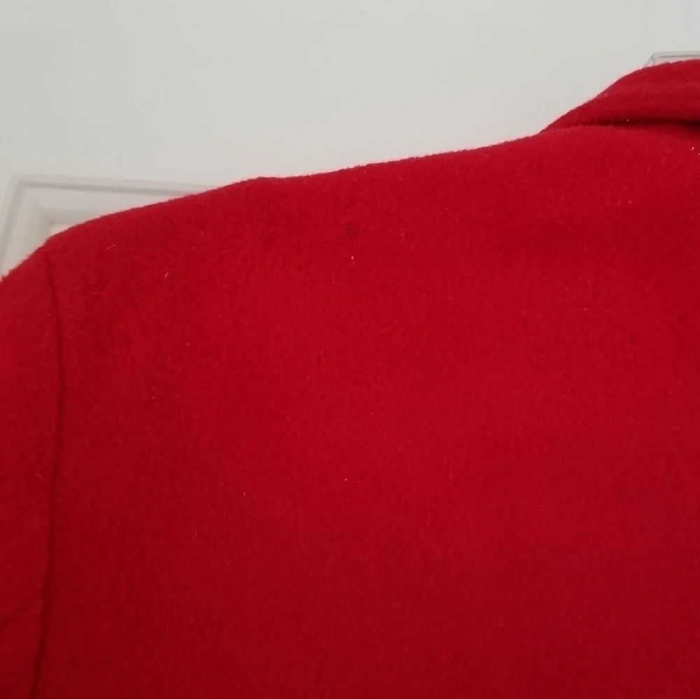 Vintage Gap Little Girl Red Button Front Coat Med